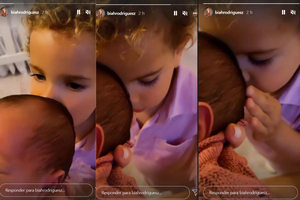 Theo e Fernanda em um registro de aquecer o coração