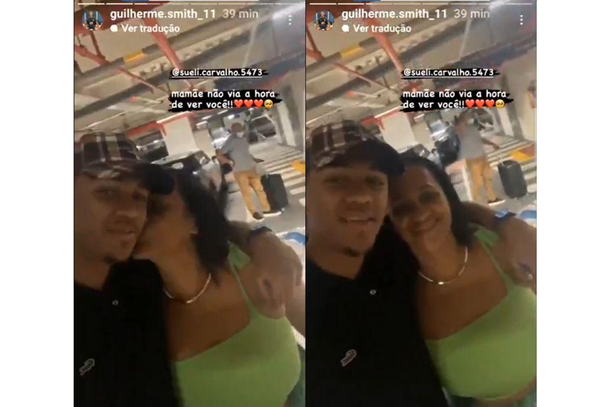 Guilherme Smith se reencontra com a mãe após escapar da guerra na Ucrânia