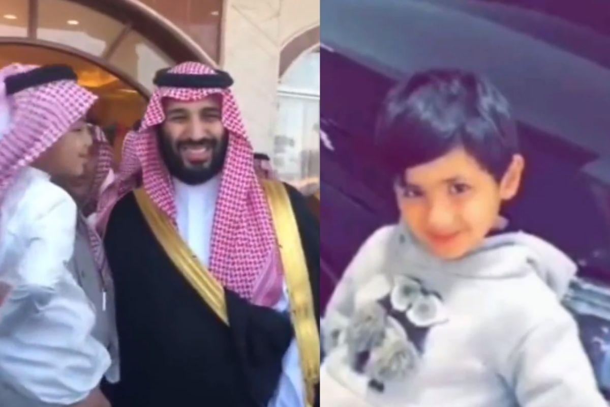 Menino pede carro para príncipe saudita