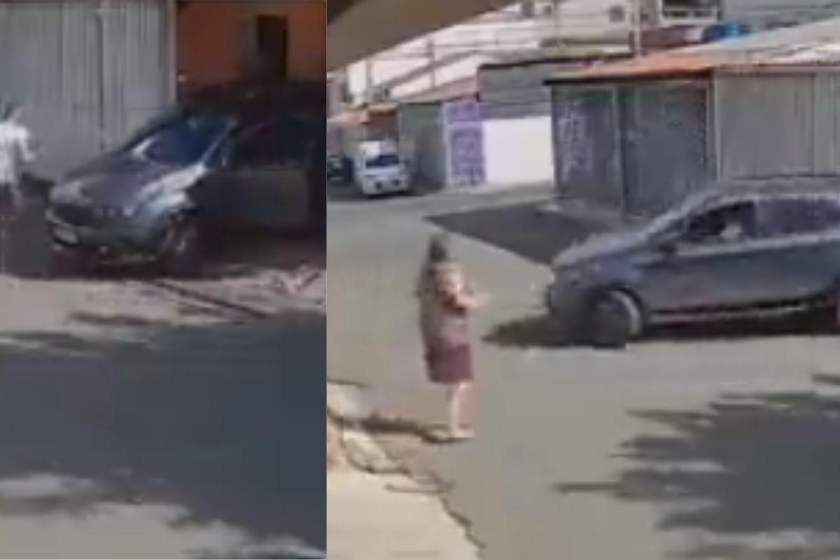 Bebê é atropelada pelo pai e sai sem ferimentos graves