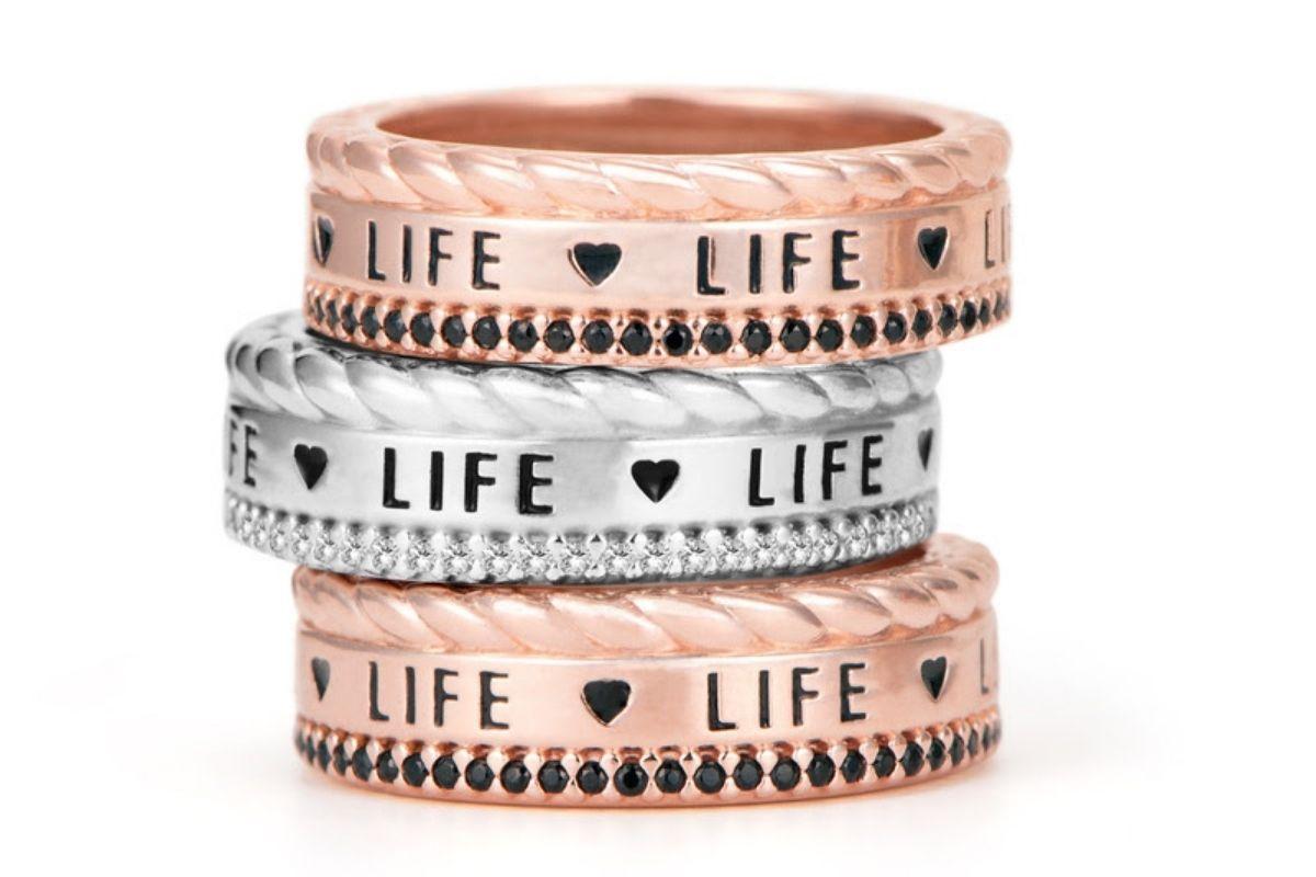 Anel Lifemania Prata Cravejado