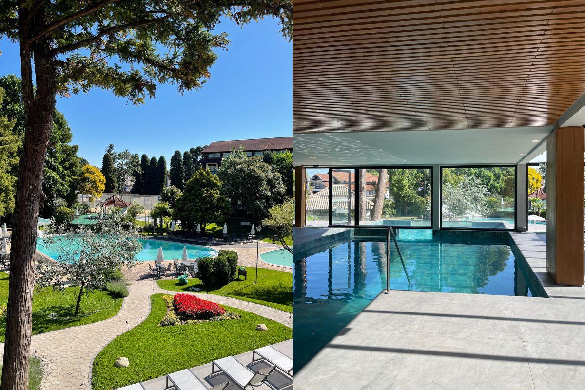 Piscinas do Hotel Alpestre em Gramado