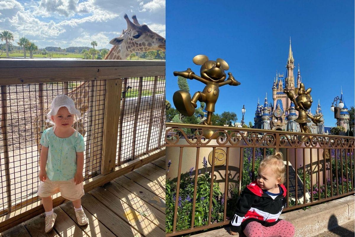 Alice na Disney com a família