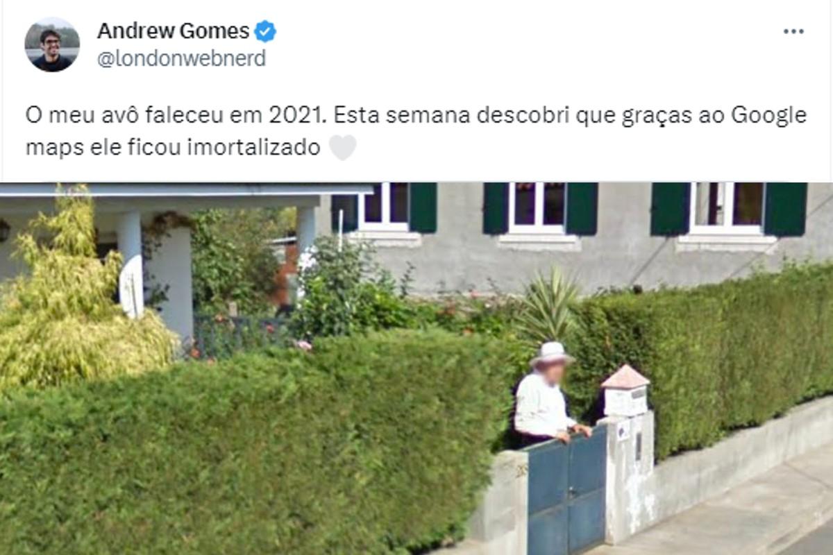 Usuária de Twitter relata que encontrou foto de avô falecido em Google Maps/Street View.