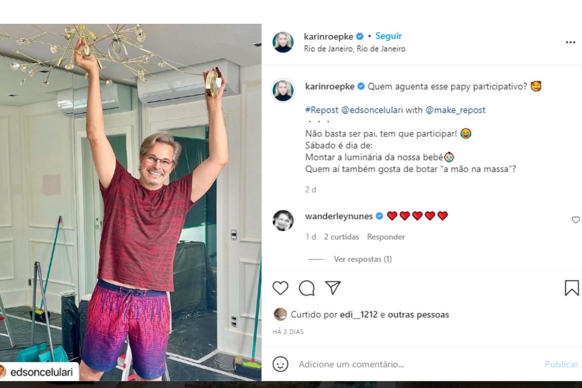 Karin decidiu mostrar no Instagram os detalhes do novo quarto da filha