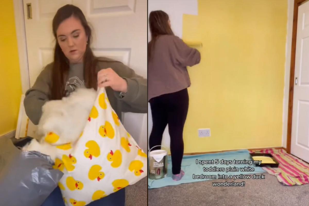 Ela fez o quarto temático com as próprias mãos