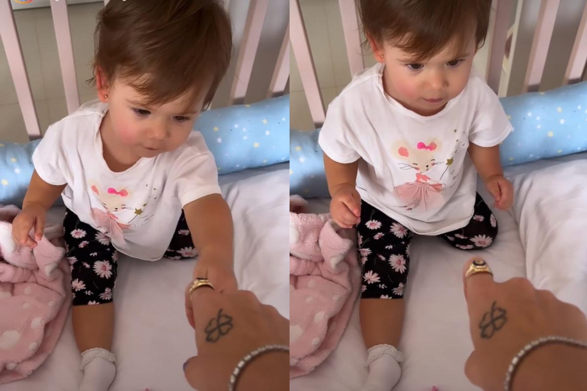 Virginia se emociona ao mostrar Maria Alice relembrando do avô