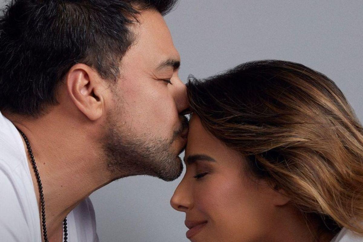 Wanessa e Zezé Di Camargo foram juntos ao programa Faustão na Band