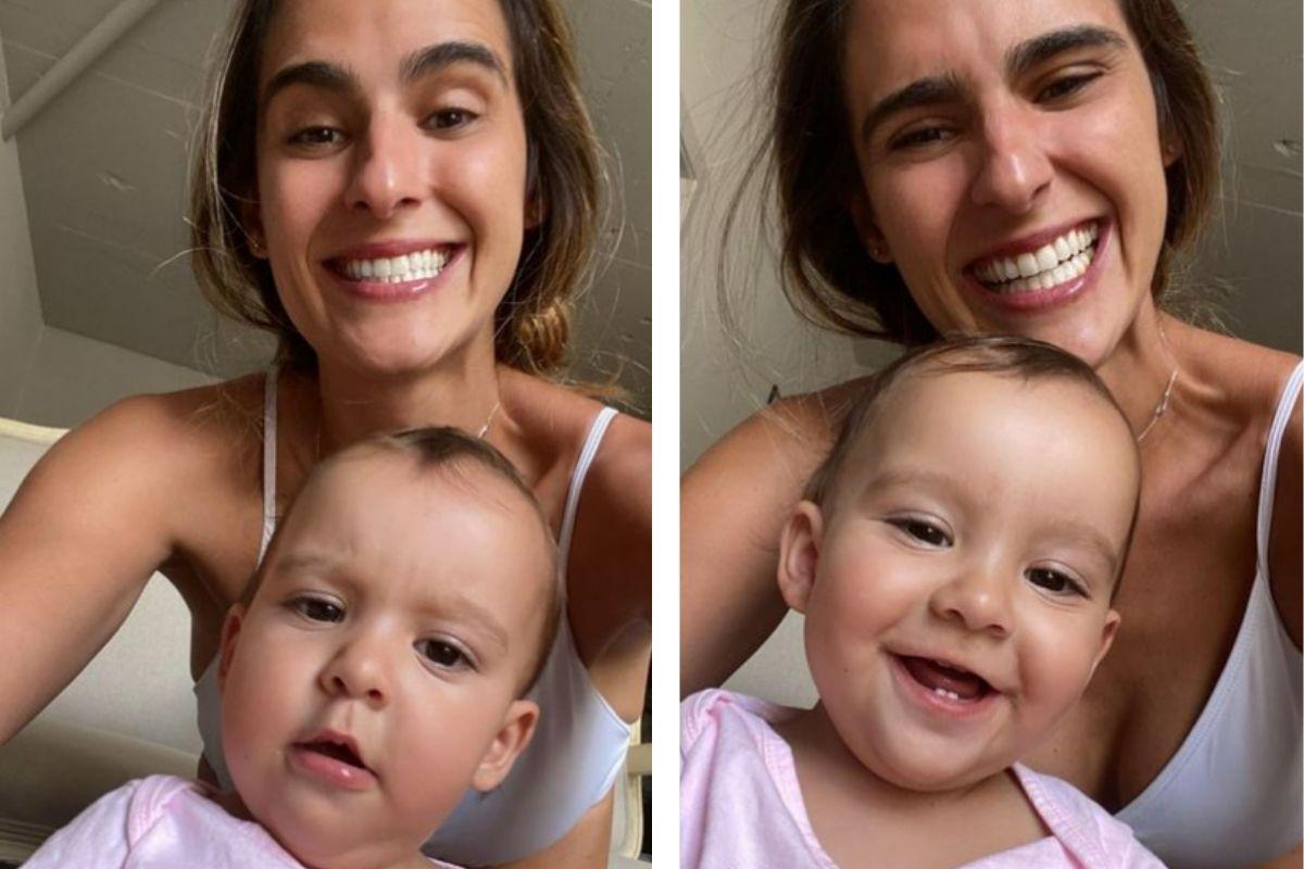 Marcella Fogaça mostra reação da filha ao perceber que ela estava tirando uma selfie