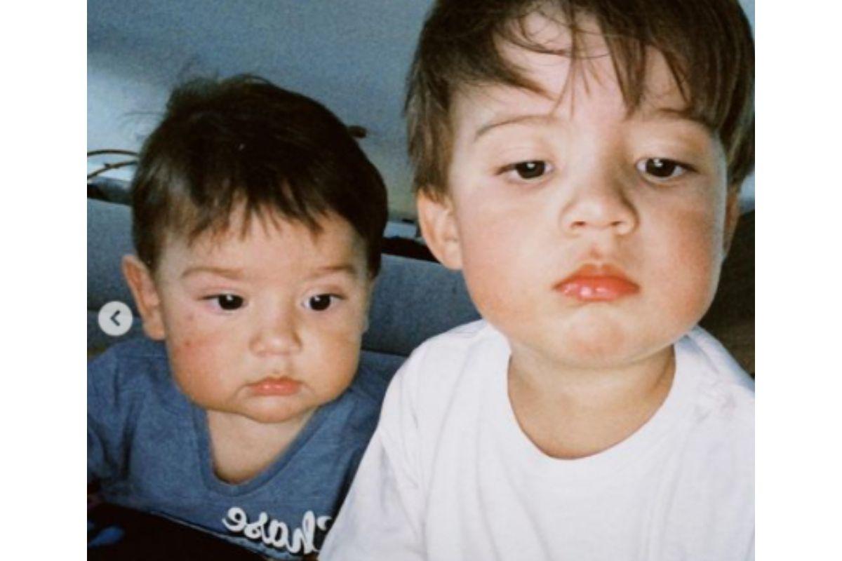 Davi e Henri são irmãos e filhos de Gabi