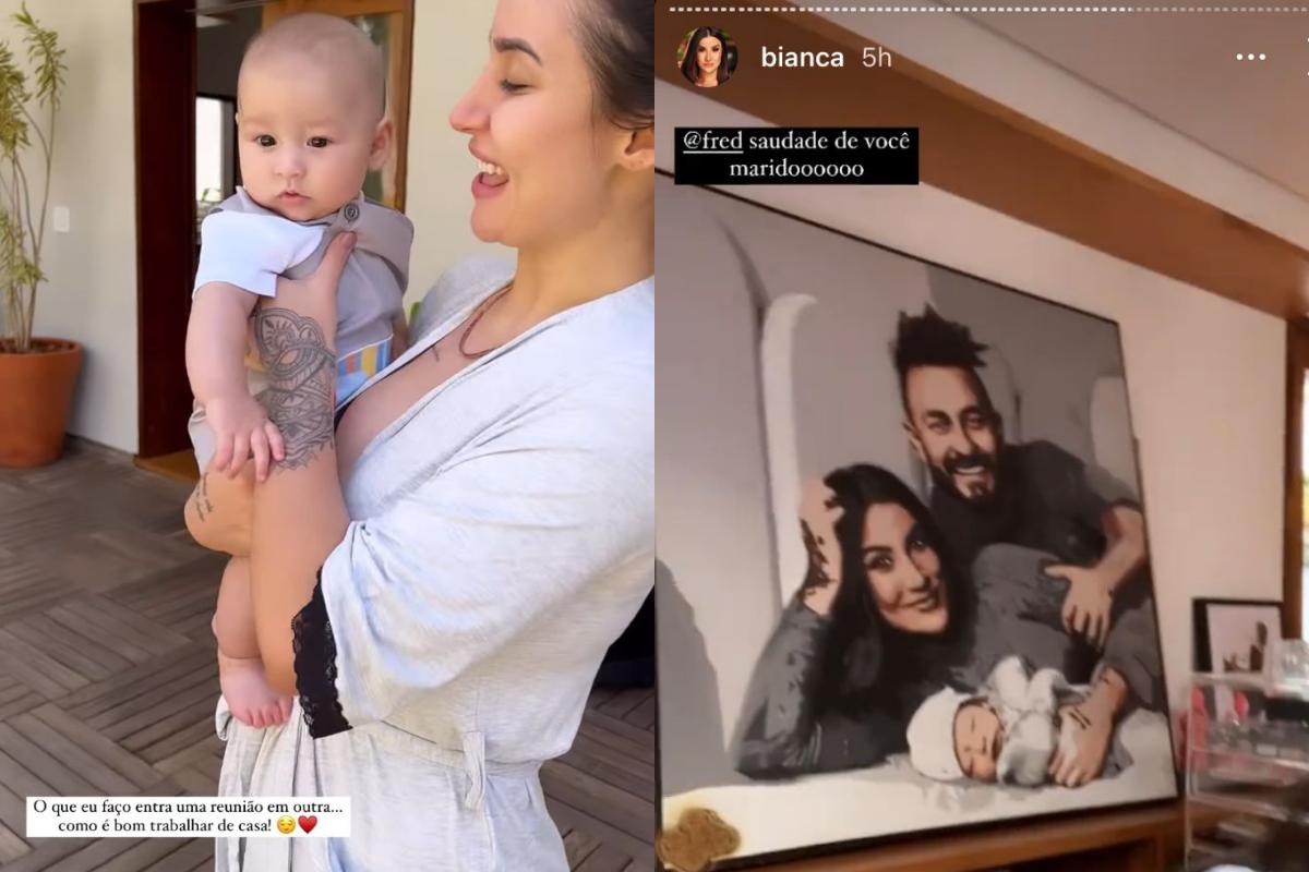 A influenciadora utiliza as redes sociais para mostrar os momentos em família para os seguidores