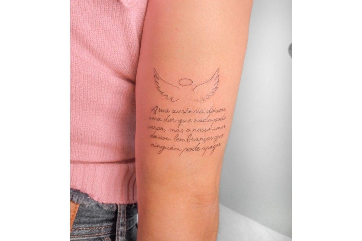 Tatuagem para filho que já faleceu