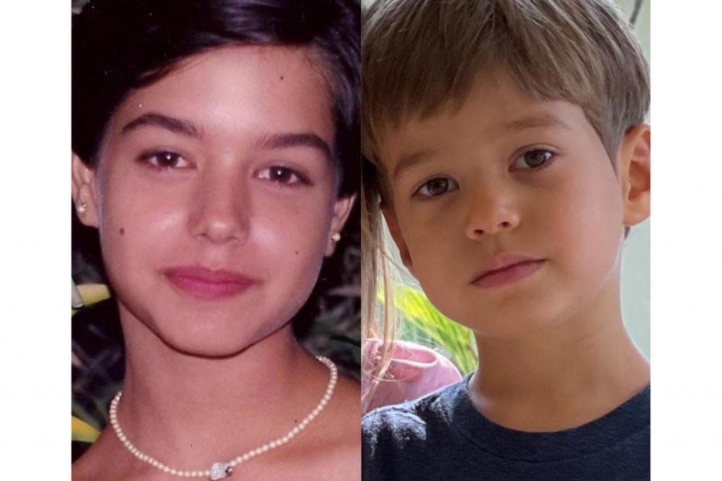 Tata Fersoza prova que tem máquina de xérox no lugar do útero ao comparar filho com foto antiga dela