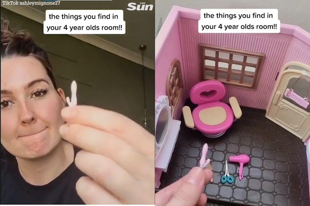 Mãe fica acha brinquedo com formato suspeito no quarto da filha e diverte ao desvendar o que ele é