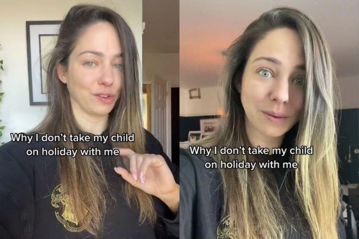 A mãe admitiu que prefere viajar sozinha nas férias