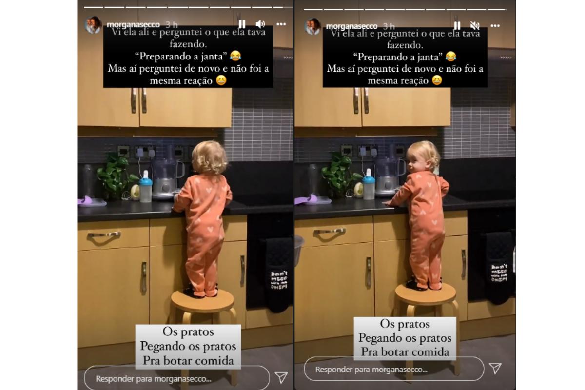 Alice preparando jantar
