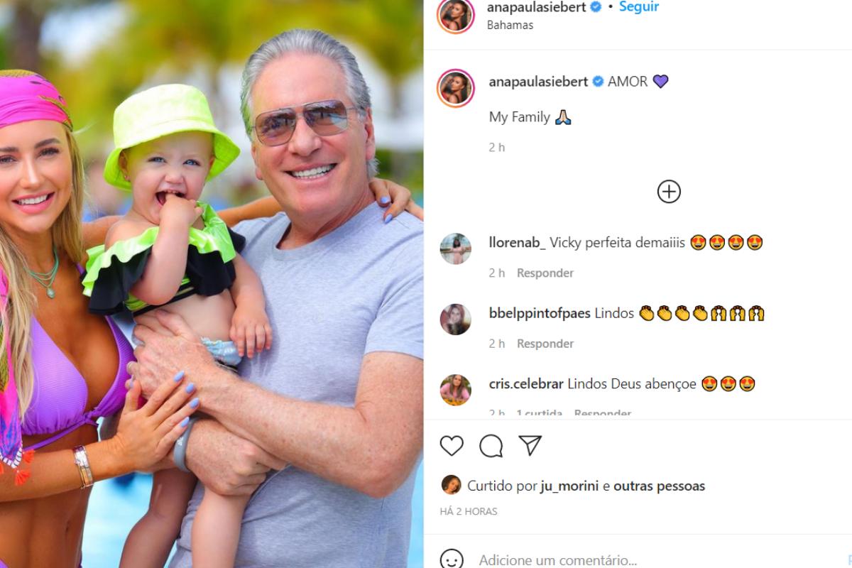 A família aproveitou o momento para posar juntos