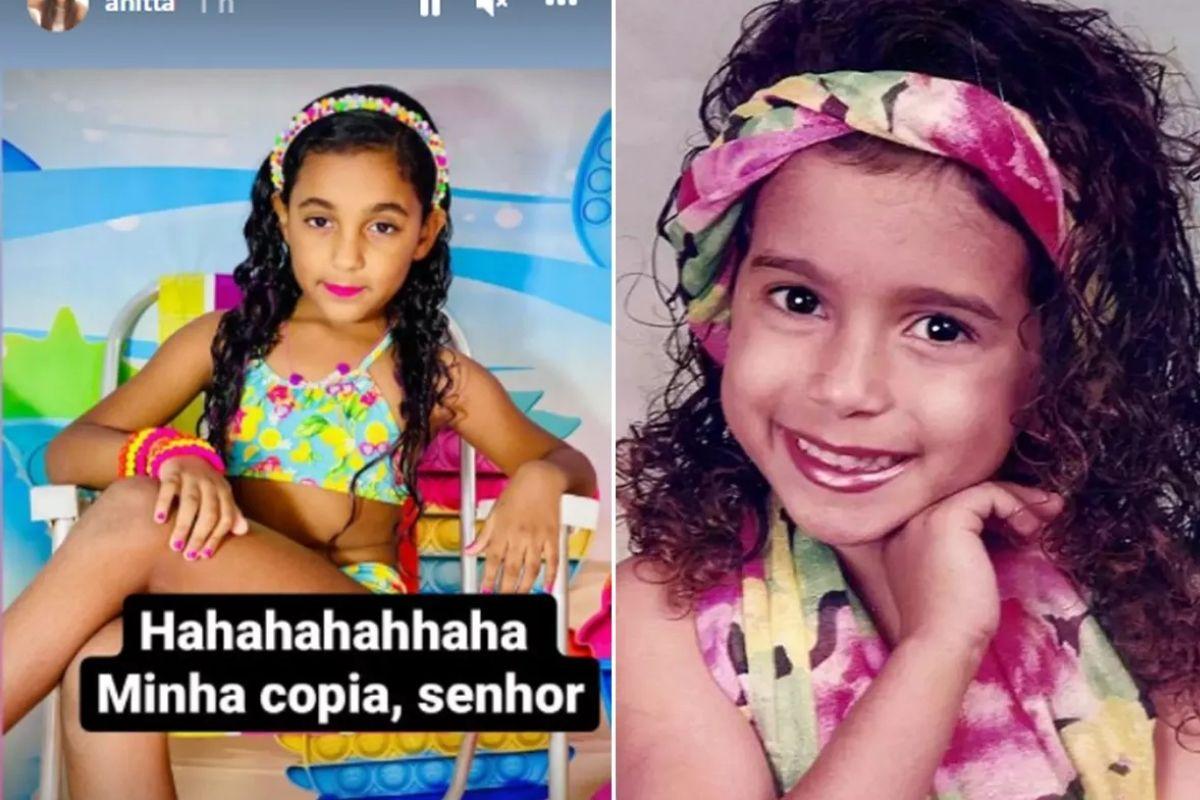 Anitta relembra a infância