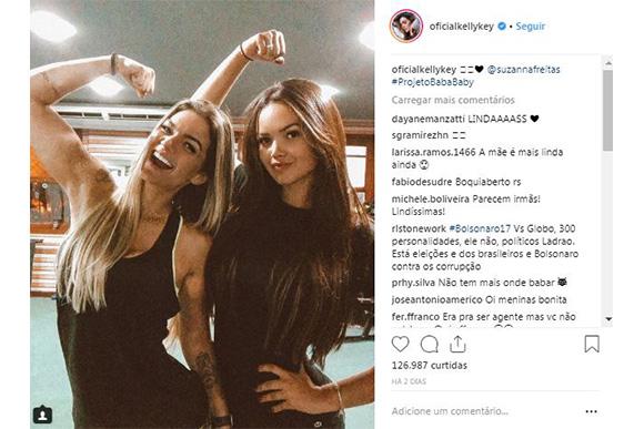 Kelly Key e filha treinando assustam com semelhança (Instagram: Foto/ Reprodução @oficialkellykey)