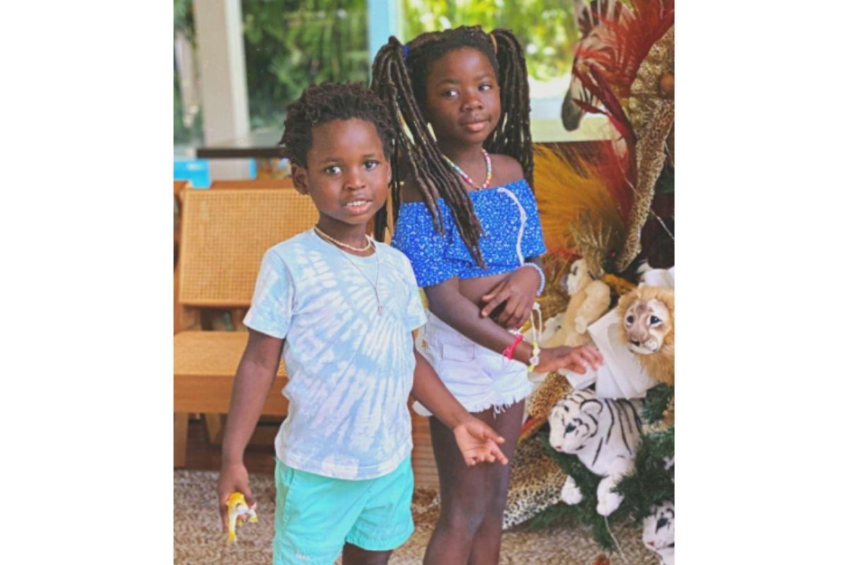 Titi e Bless tiveram uma conversa divertida sobre o futuro com o amigo Gabriel, filho de Fernanda Gentil