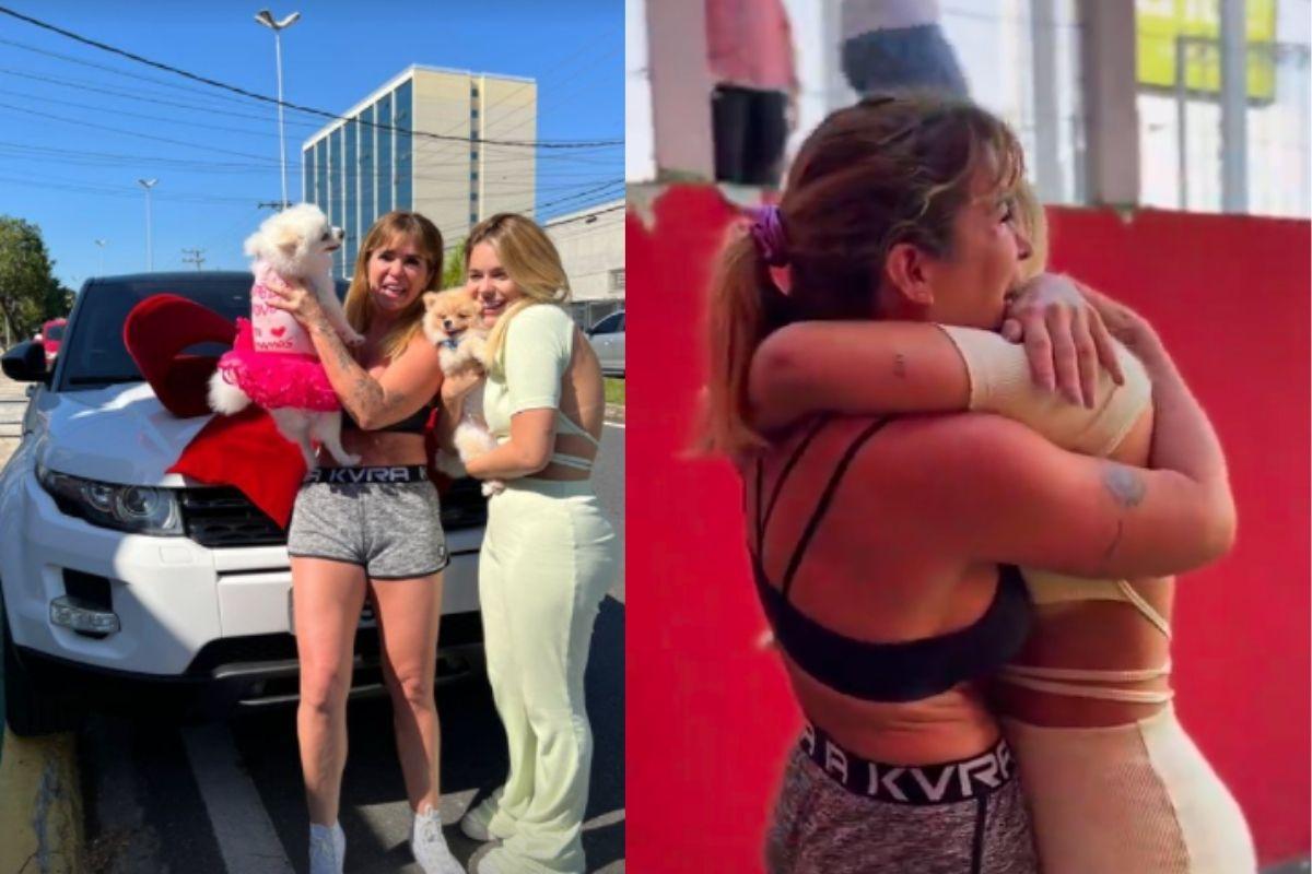 Viih Tube mostra a reação da mãe ao presenteá-la com carro de luxo