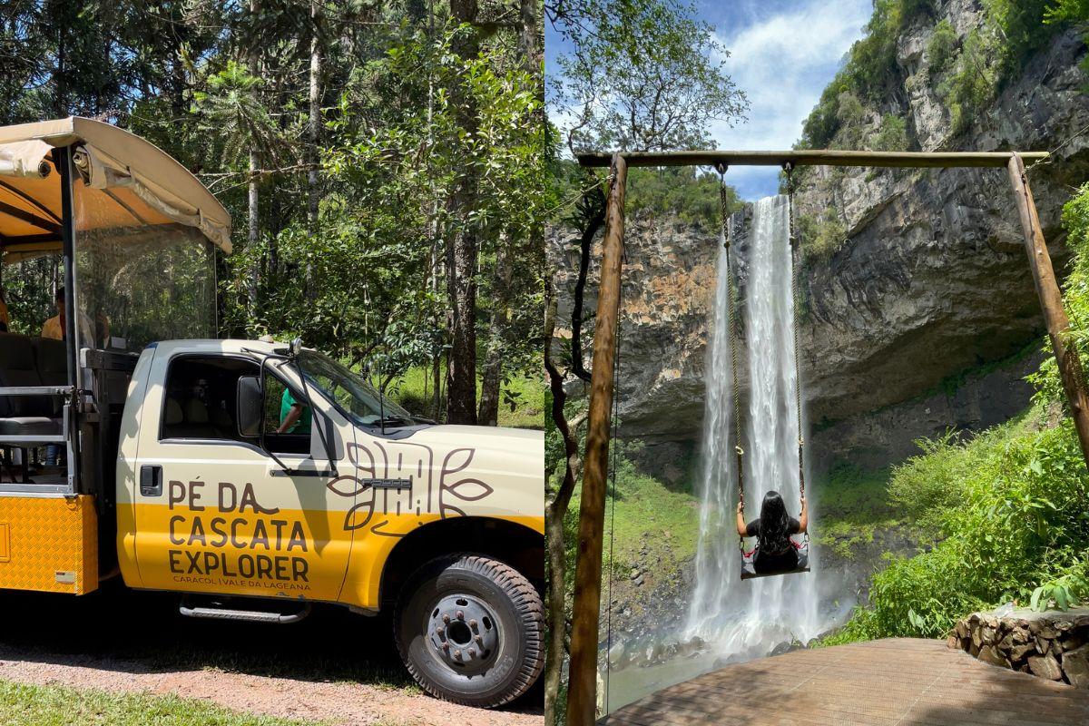 Passeio no Pé da Cascata do Caracol