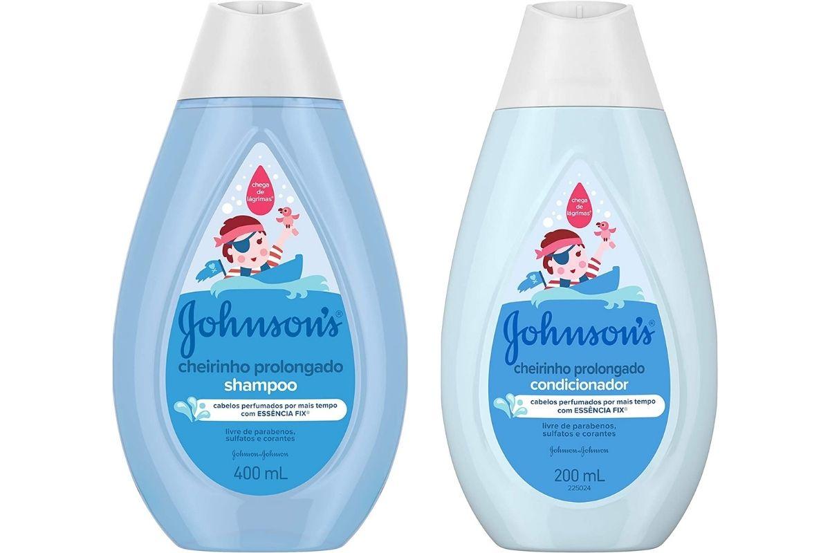 Shampoo e condicionador Jonhson's em promoção na Semana do Consumidor