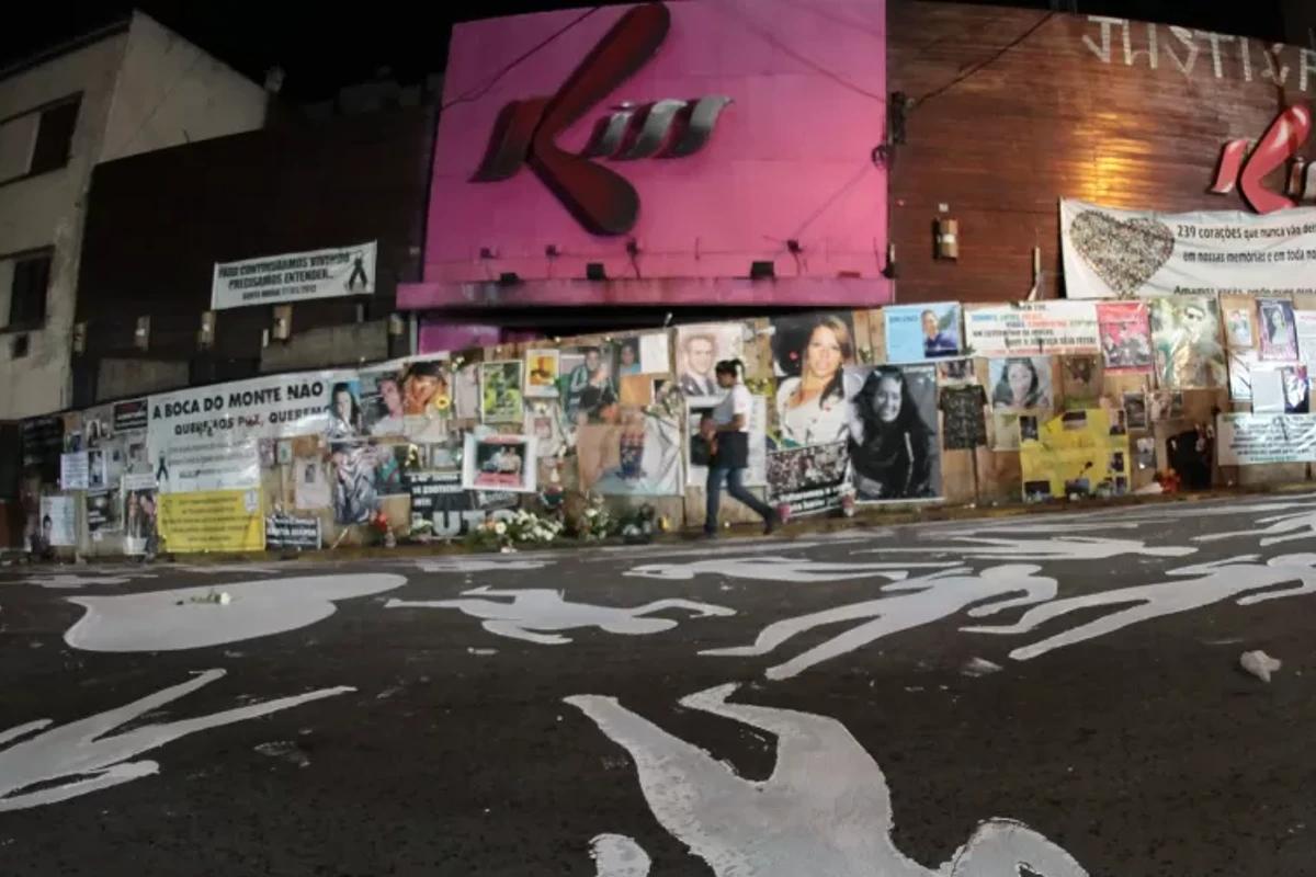 Faixada da Boate Kiss, onde opcorreu um dos acidentes por fogo mais graves do país