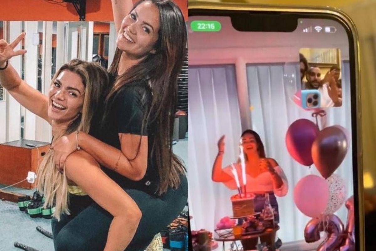 Kelly Key em vídeo chamada com a filha Suzanna Freitas