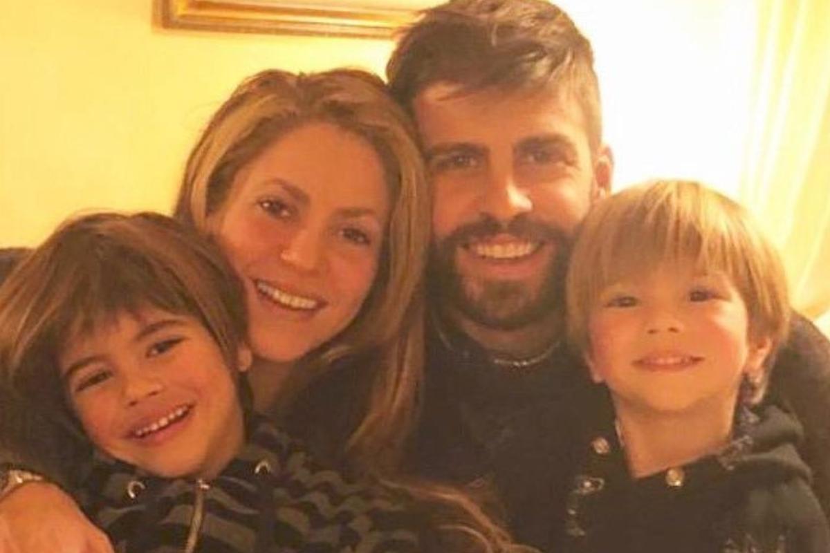 Shakira, Piqué e filhos