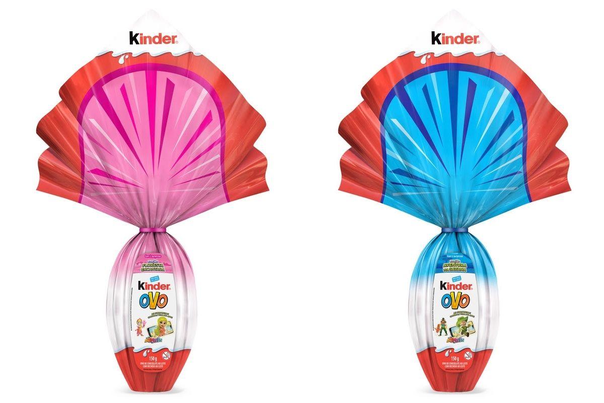 Páscoa: Kinder Ovo menino e menina