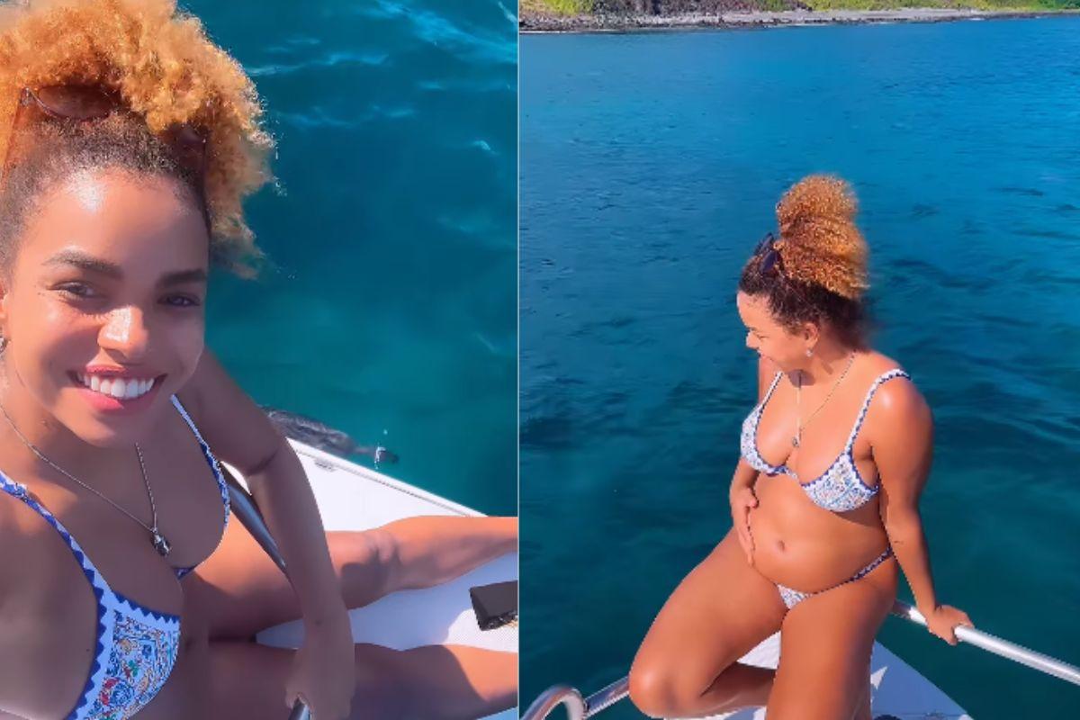 Jeniffer nascimento aproveita Fernando de Noronha em família