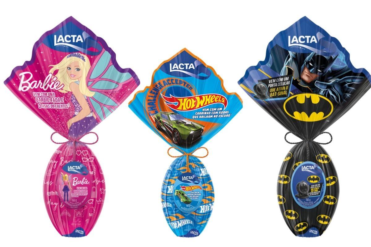 Ovos de Páscoa da Barbie, Hot Wheels e Batman