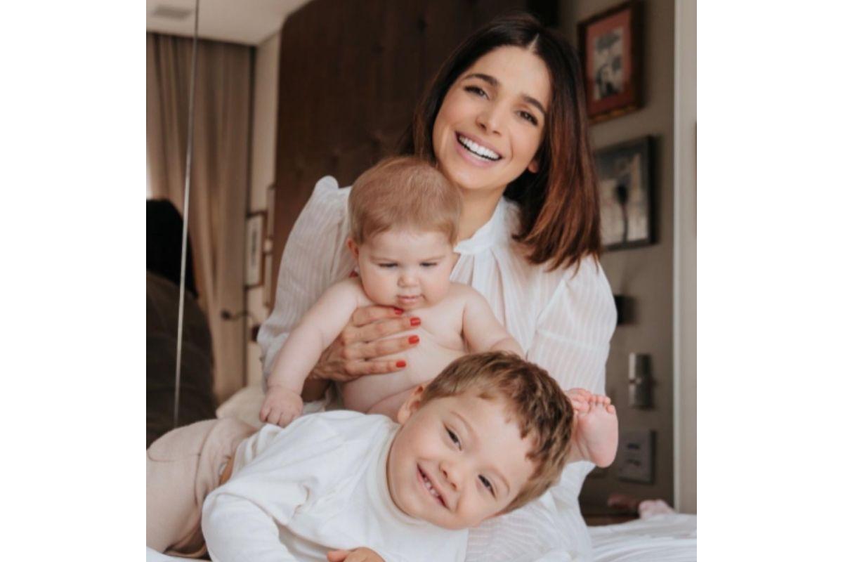 Sabrina Petraglia é mãe de Gael e Maya, e está grávida do terceiro filho