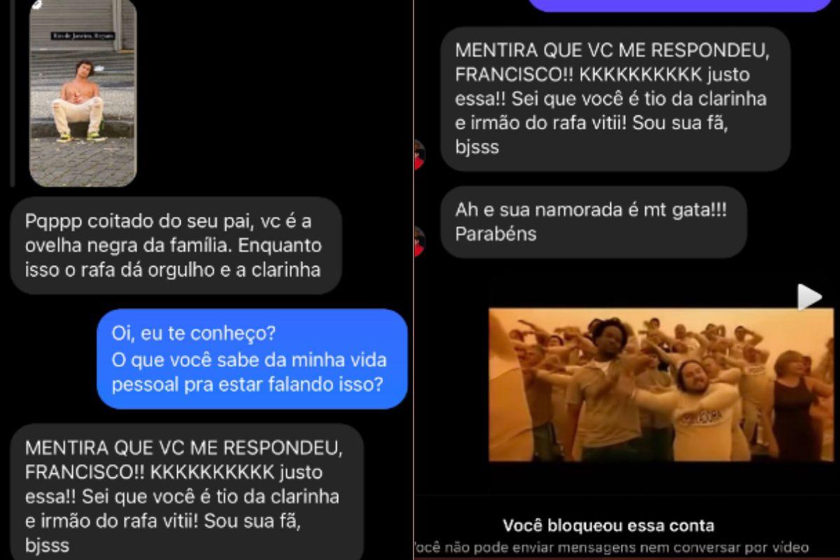 Francisco Vitti mostra respostas após ser criticado