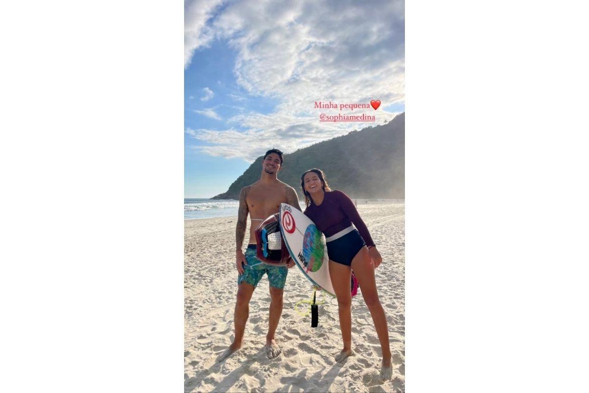 Gabriel Medina publica foto com a irmã após se separar de Yasmin Brunet