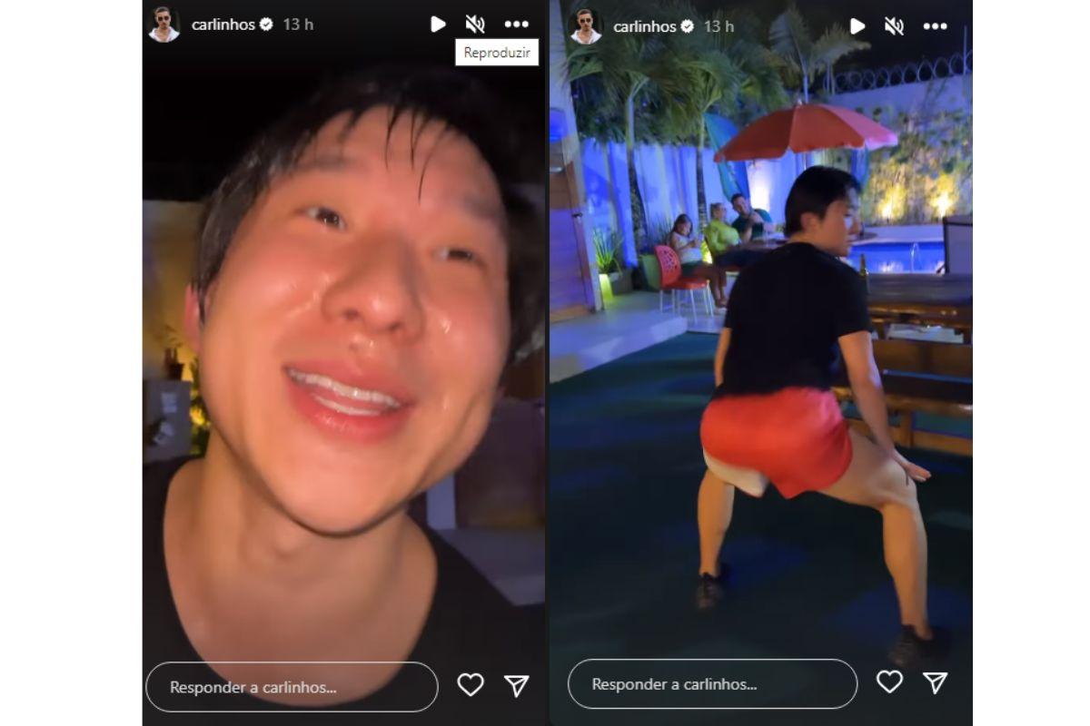 Pyong Lee, pai Jake Lee, filho Pyong Lee, Carlinhos Maia, Pyong festa Carlinhos Maia