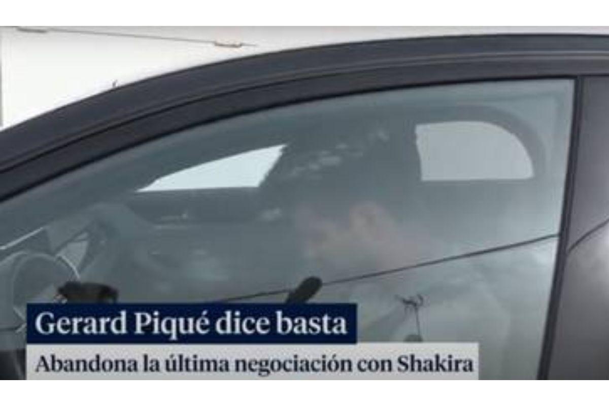 Gerard foi gravado já dentro do carro