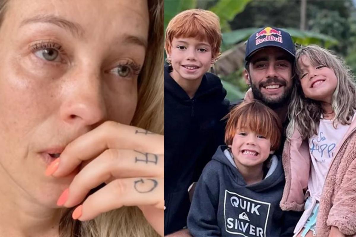 Luana Piovani e Pedro Scooby com os filhos