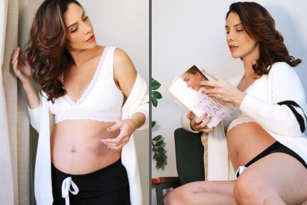 Camila Rodrigues compartilha cliques da primeira gravidez