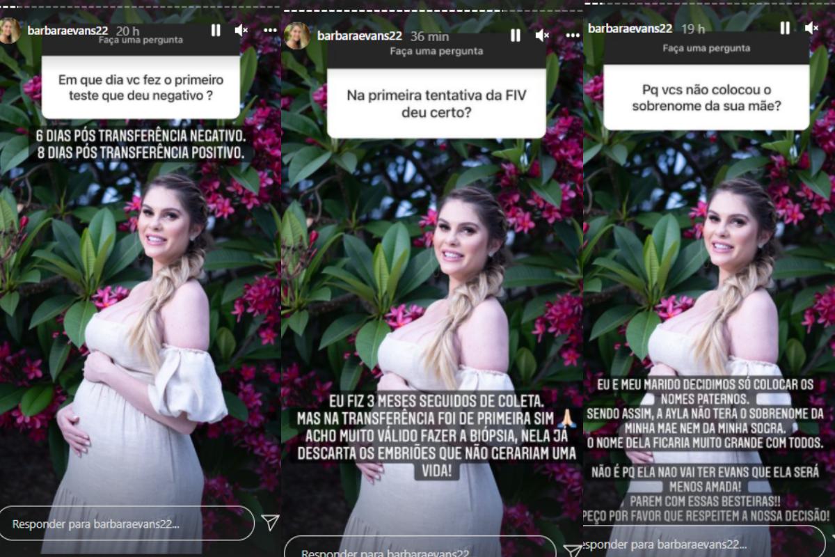 Bárbara Evans responde perguntas