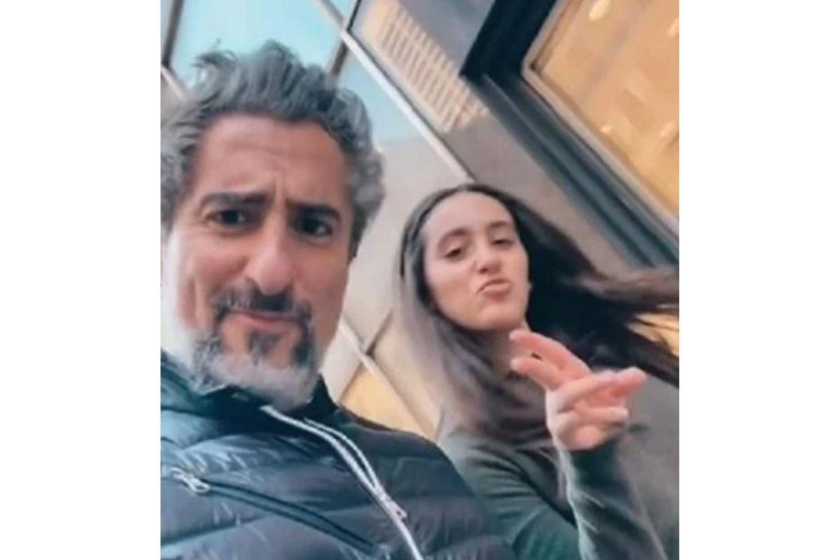 Marcos Mion e Donatella em Nova York