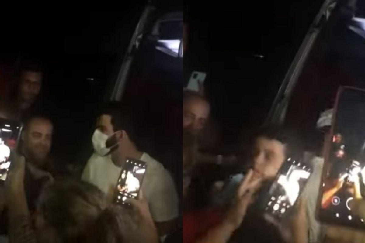 Gusttavo Lima levou uma cabeçada de uma criança