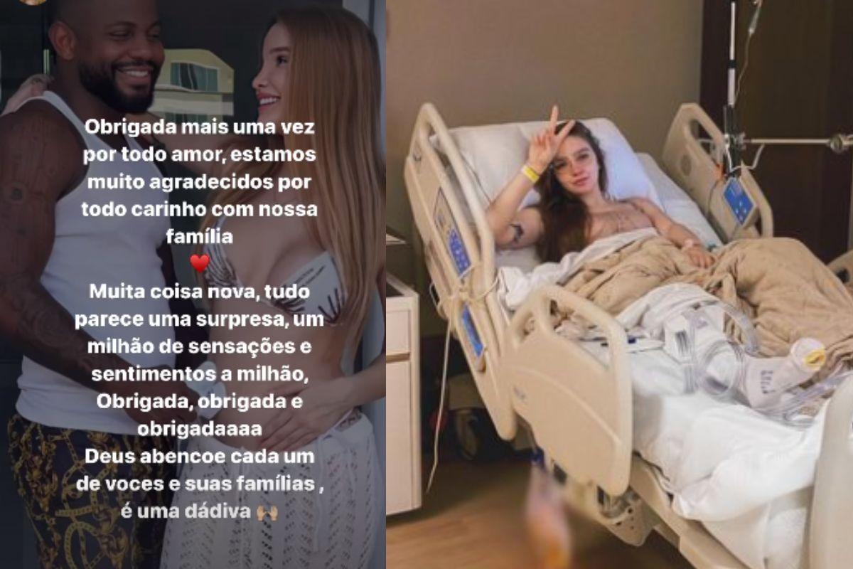 A atriz agradeceu as mensagens e brincou sobre cirurgia