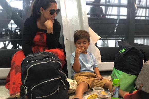 Simara faz lanche improvisado com o filho. (Foto: Reprodução/ Instagram)
