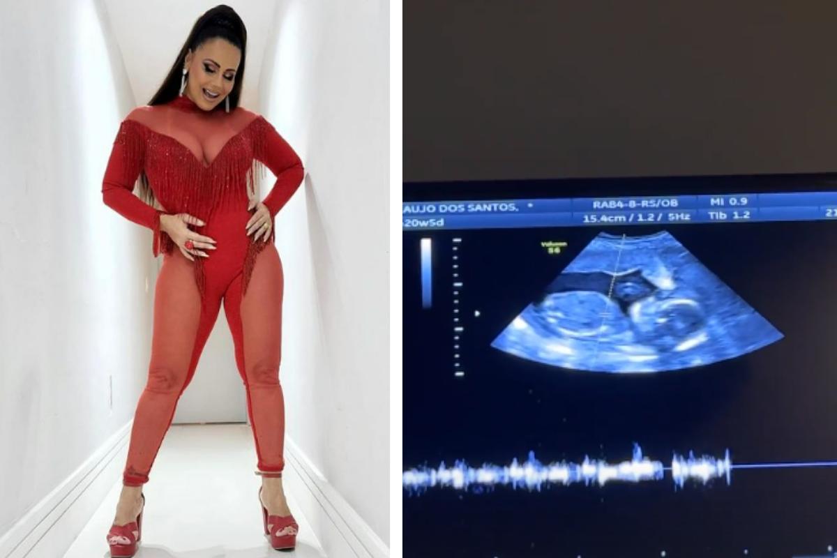 Viviane Araújo mostra ultrassom do filho e não segura a emoção