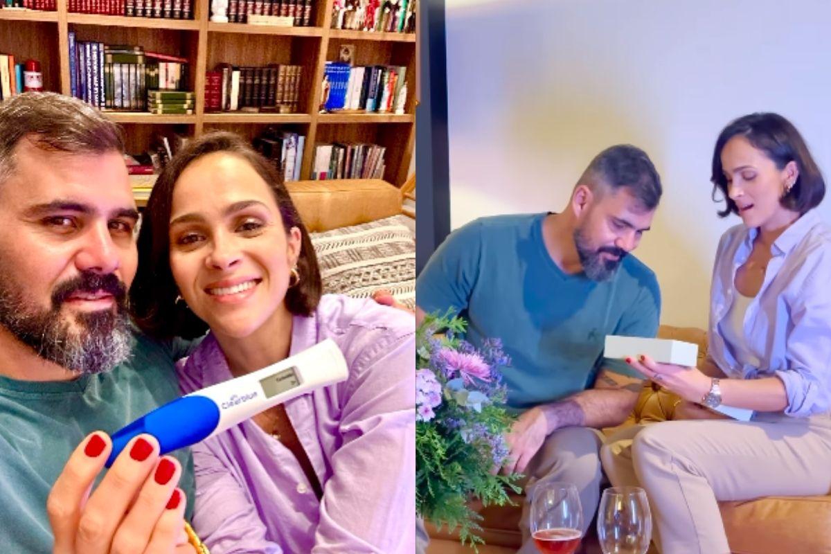 Juliano e Leticia Cazarré descobrem gravidez
