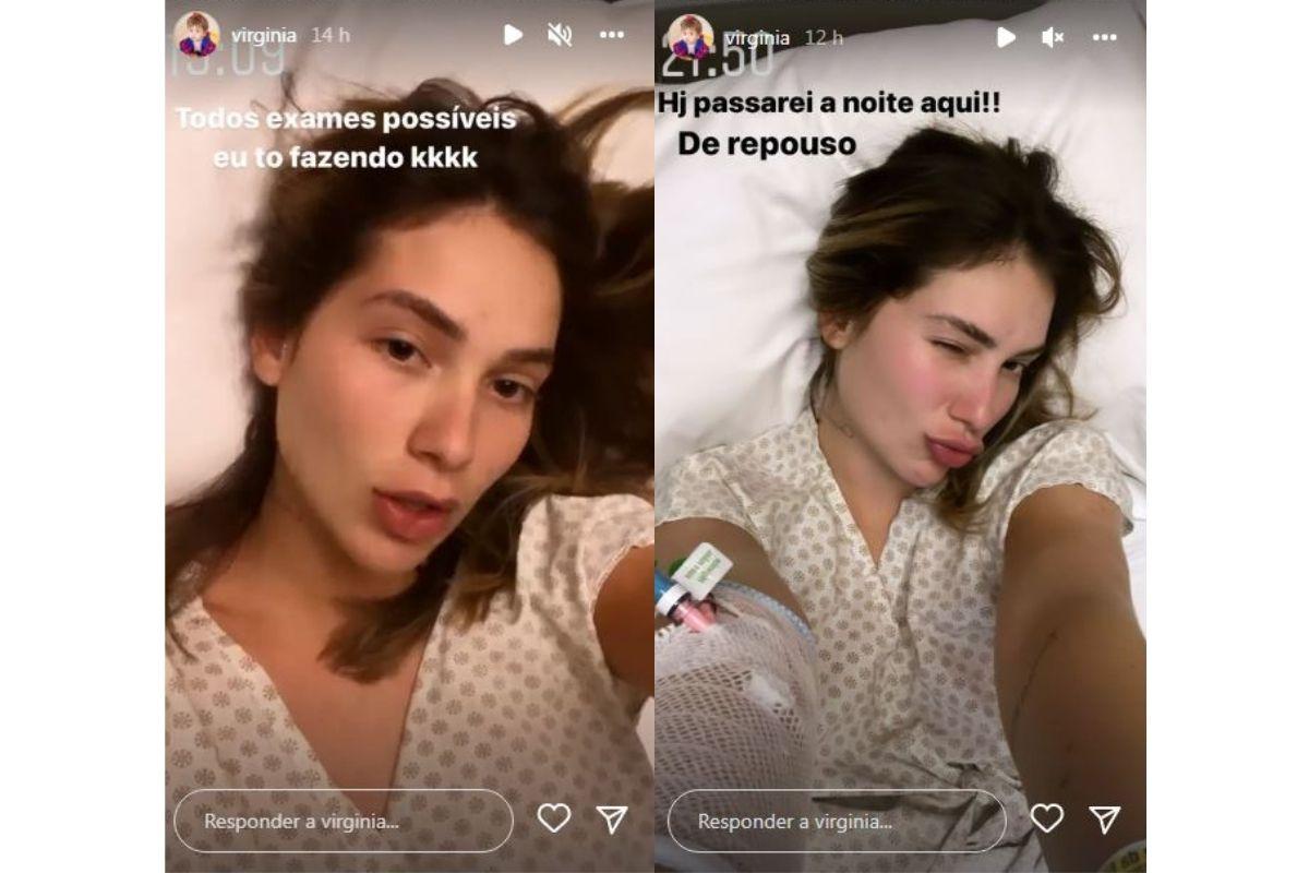 Virginia atualizou os fãs sobre o estado de saúde após ser internada duas vezes no último fim de semana