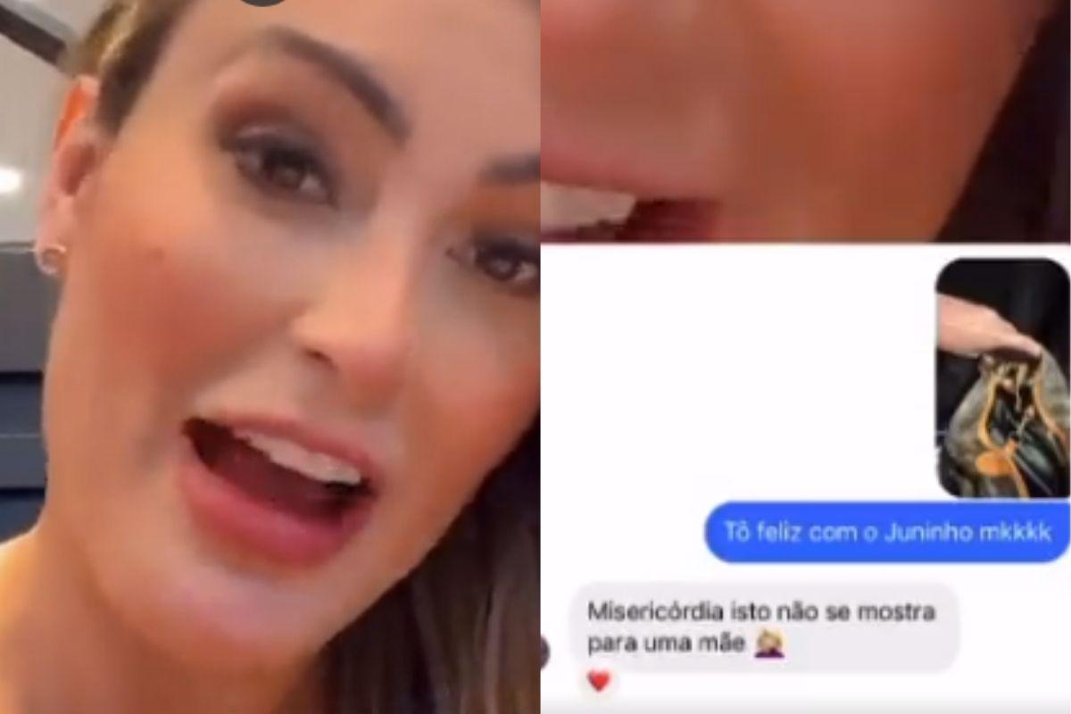 Conversa de Andressa Urach com a mãe