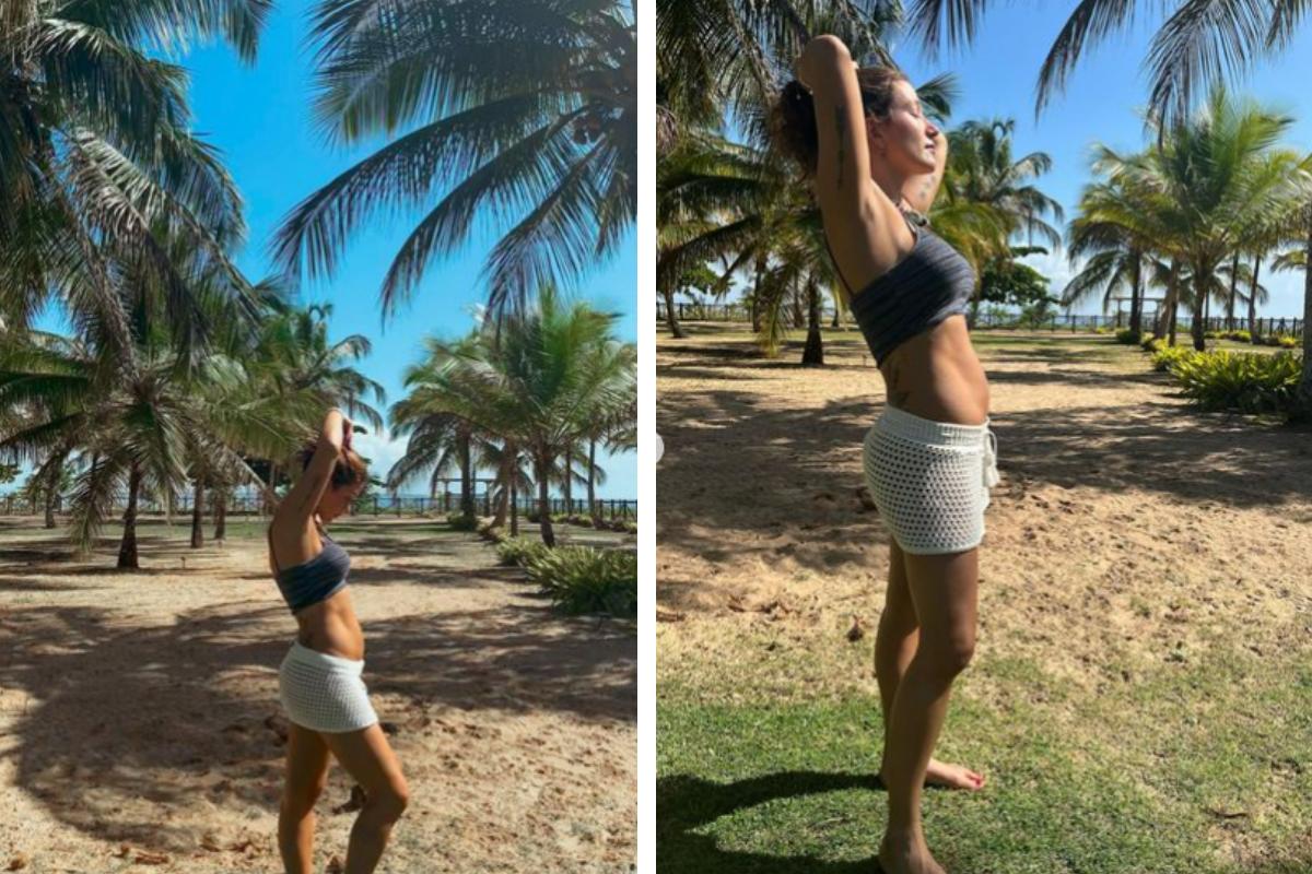 Gabriela Pugliesi mostra barriga de grávida pela primeira vez: "Que emoção!"